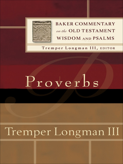 Title details for Proverbs by Tremper Longman III - Available